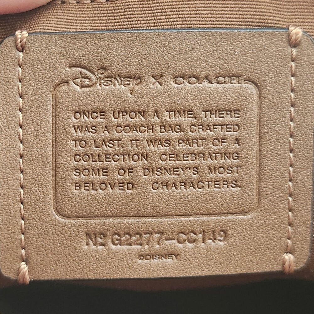Coach X Disney Villain Patches Rowan Satchel - Signature Canvas & Gold Hardware - Picture 4 of 13